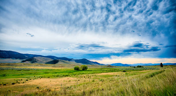 vast scenic montana state landscapes and nature stock photo