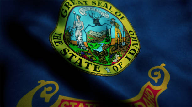 istock Flag of Idaho, USA 898390996