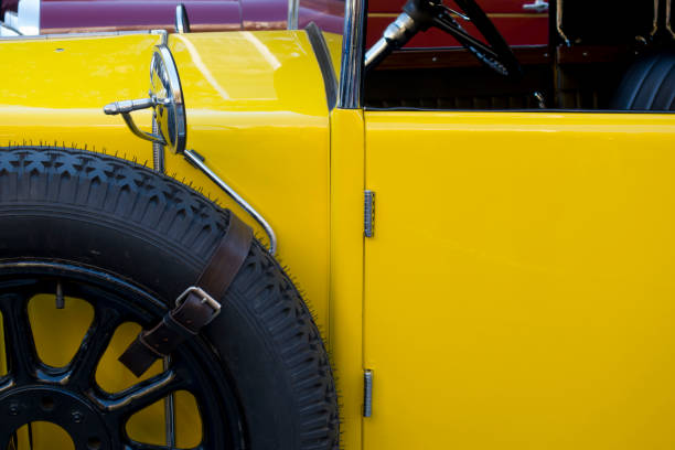 istock Old classic car detail 898391034