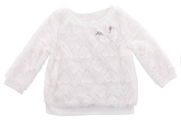 Baby sweater with faux fur