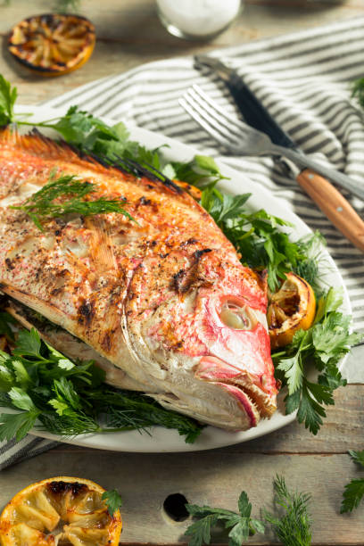istock Homemade Grilled Whole Red Snapper 898397578