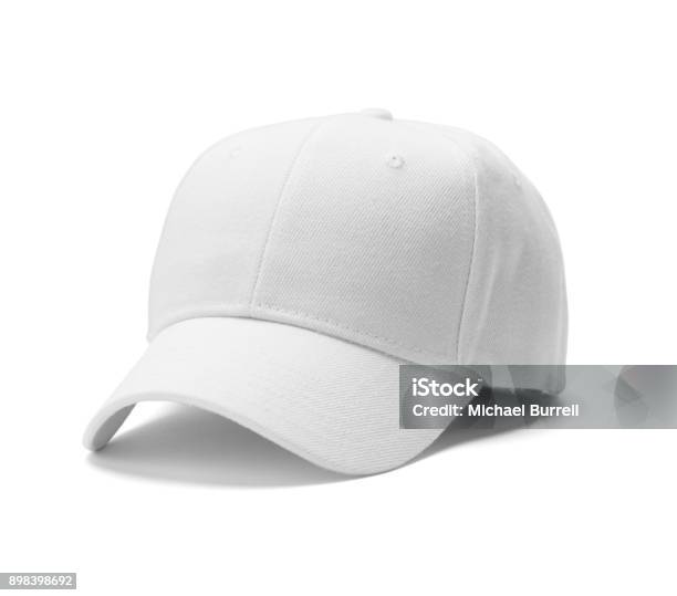 Sombrero Blanco Foto de stock y más banco de imágenes de Gorra - Gorra, Gorra de Béisbol, Blanco - Color