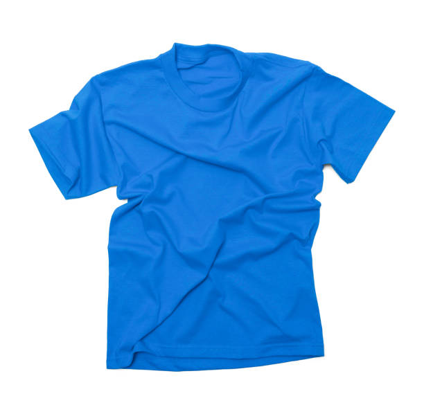 istock Wrinkled Blue T Shirt 898398992