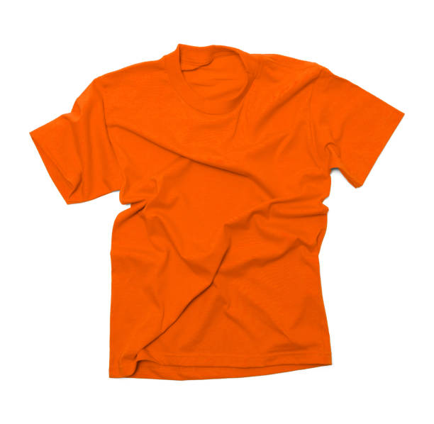 istock Wrinkled Orange T Shirt 898399104