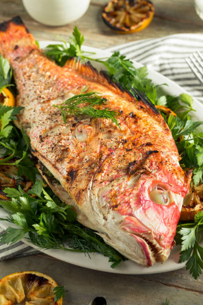 istock Homemade Grilled Whole Red Snapper 898399696