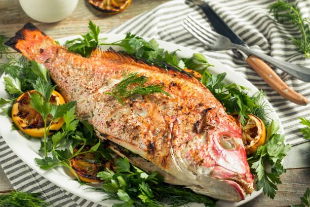 istock Homemade Grilled Whole Red Snapper 898399902