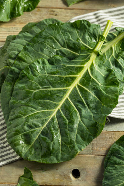 istock Raw Green Organic Collard Greens 898400212