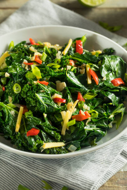 istock Homemade Organic Green Collard Greens 898401208