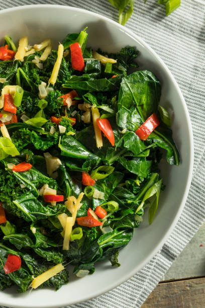 istock Homemade Organic Green Collard Greens 898401704