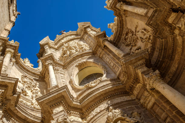 Valencia, Spain facade of the Cathedral Church