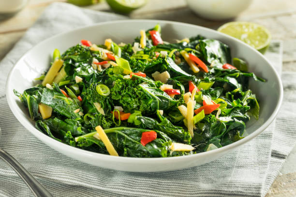 istock Homemade Organic Green Collard Greens 898402106