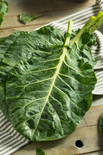 istock Raw Green Organic Collard Greens 898402444