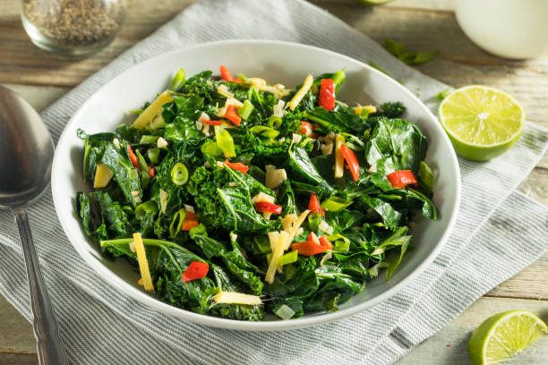 istock Homemade Organic Green Collard Greens 898402484