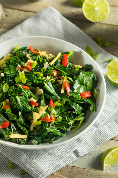 istock Homemade Organic Green Collard Greens 898402740