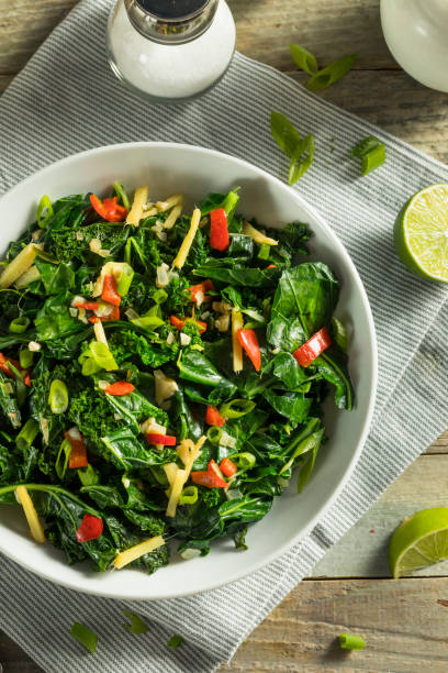 istock Homemade Organic Green Collard Greens 898403290