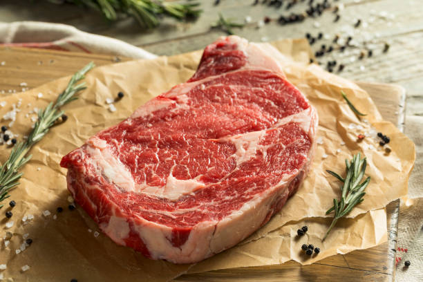 istock Raw Grass Fed Boneless Ribeye Steak 898404768