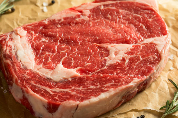 istock Raw Grass Fed Boneless Ribeye Steak 898405784