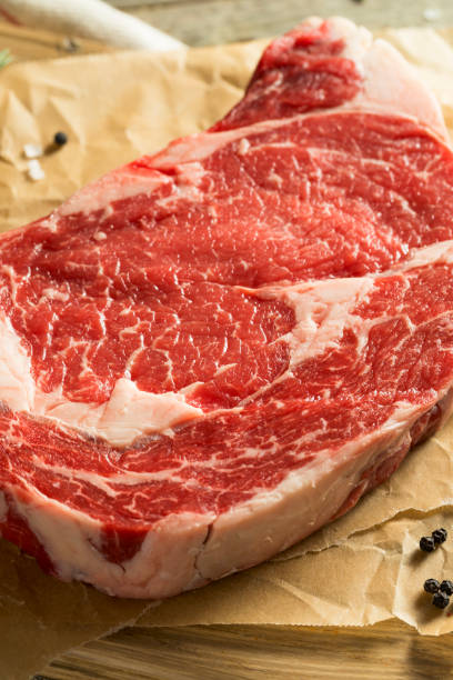istock Raw Grass Fed Boneless Ribeye Steak 898405858