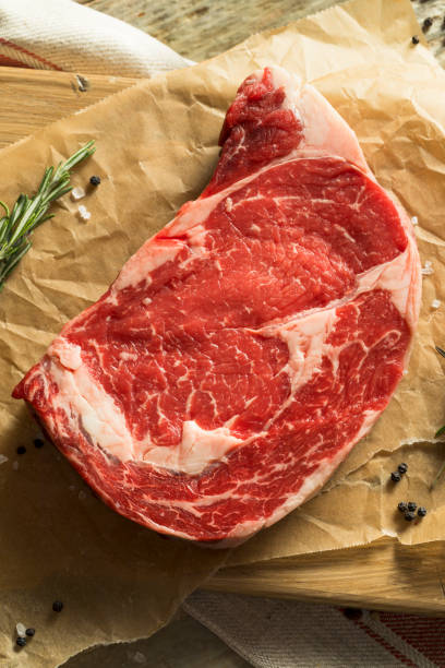 istock Raw Grass Fed Boneless Ribeye Steak 898406628