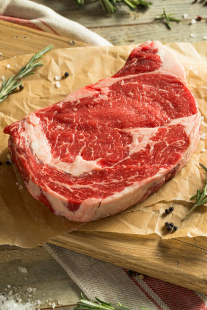 istock Raw Grass Fed Boneless Ribeye Steak 898406990