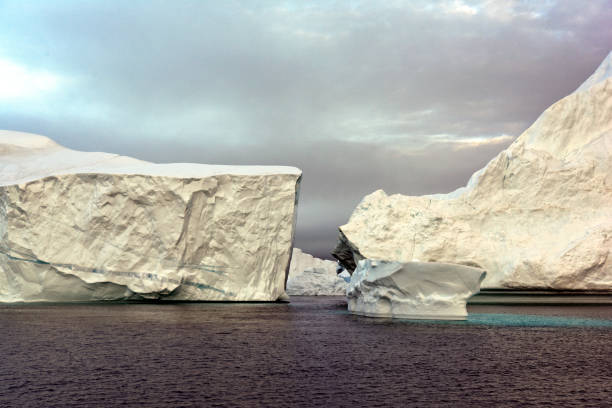 istock Arctic icebergs on arctic ocean in Greenland 898408714