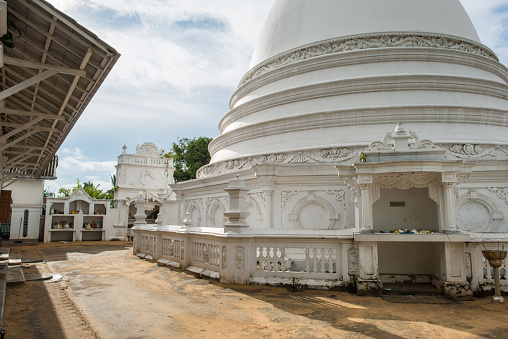stupa dome at buddha temple in Sri Lanka