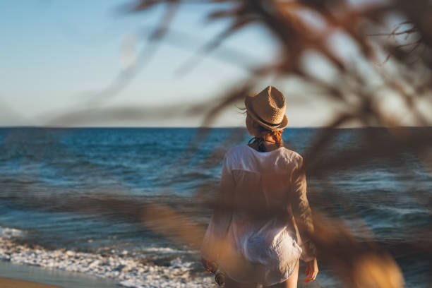 istock Walking among beautiful beach in Corfu island 898411130