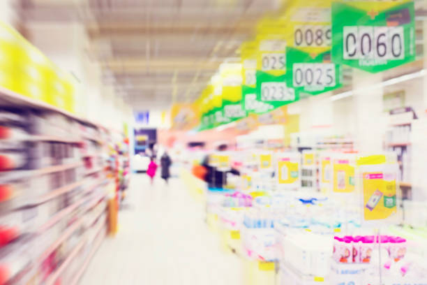 istock Abstract blur supermarket for background 898425778