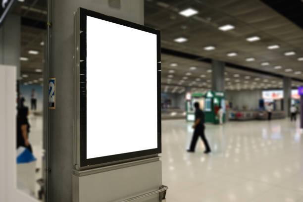 istock blank advertising billboard at airport 898437714