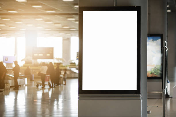 istock blank advertising billboard at airport 898437716