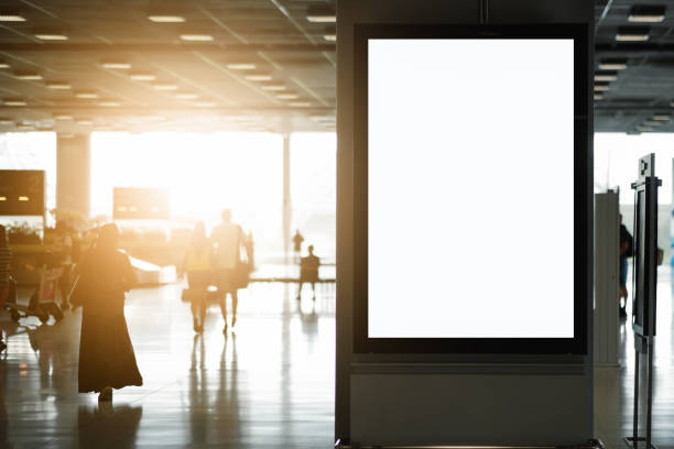 istock blank advertising billboard at airport 898437726