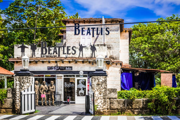 The famous live music bar "Beatles" in Varadero Cuba for tourists and cuban peoples - Serie Cuba Reportage stock photo