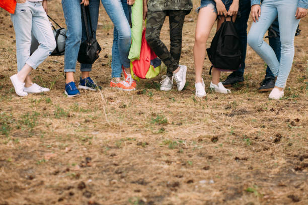 istock People tourism shoes advertisement concept. 898453098