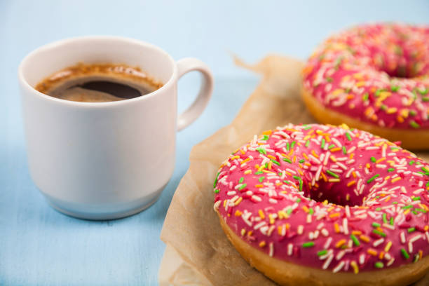 istock Donuts and a cup of coffee 898456896