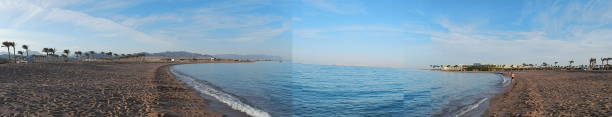 panorama kurortu egipt szarm el-szejk nad morzem czerwonym w egipcie - naâma zdjęcia i obrazy z banku zdjęć