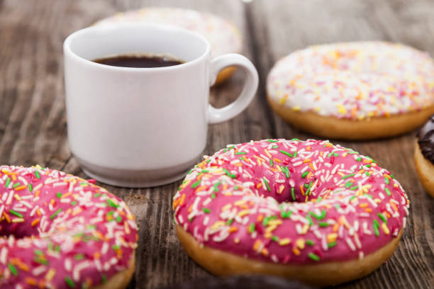 istock Donuts and a cup of coffee c 898457360