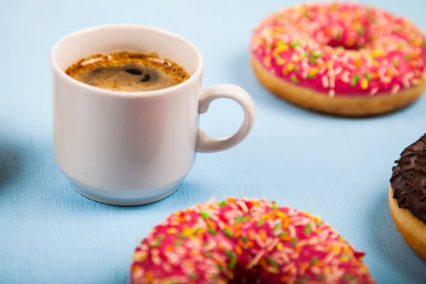 istock Donuts and a cup of coffee 898457508