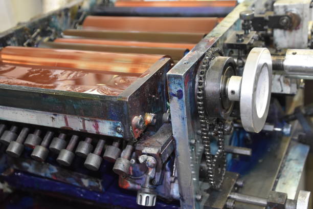 istock Factory for manufacturing stickers 898458322