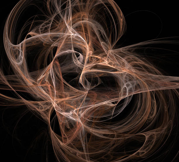istock image of one Digital Fractal on Black Color 898458932