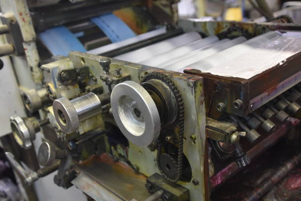 istock Factory for manufacturing stickers 898459078