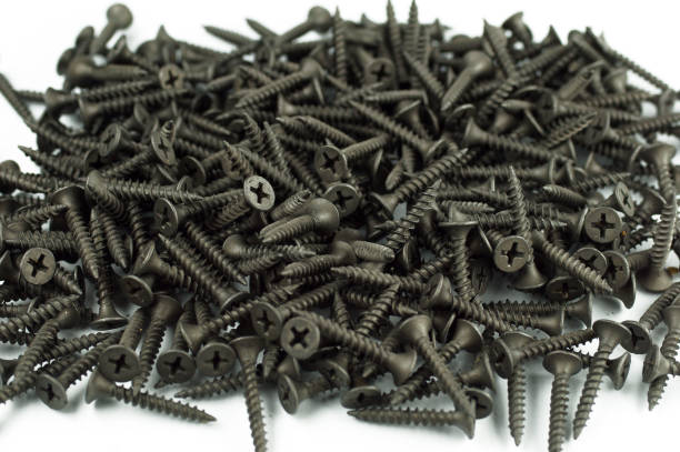 istock self tapping metal screw with hex head on a white background 898459468