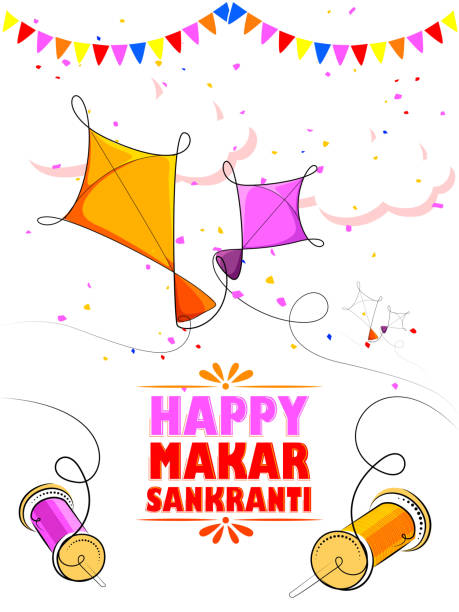 istock Happy Makar Sankranti holiday India festival background 898462810