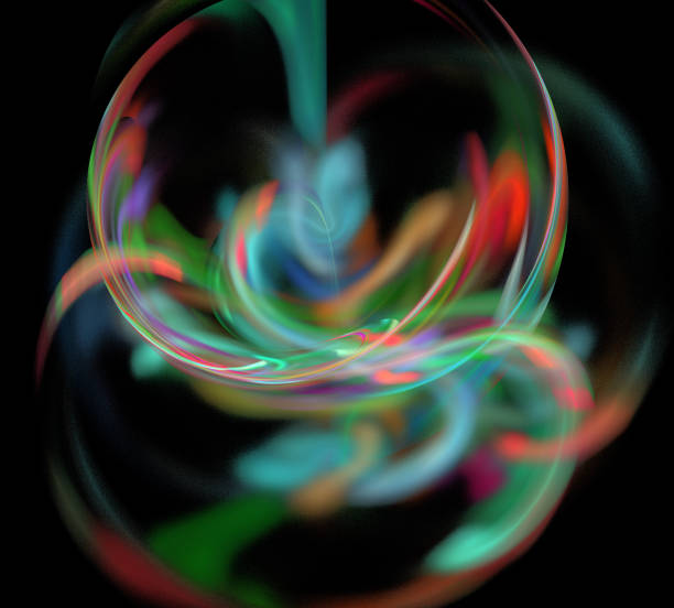 istock image of one Digital Fractal on Black Color 898462932