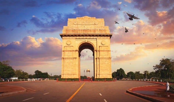 ニューデリーのインド門 - delhi ストックフォトと画像