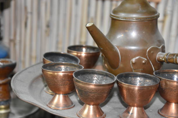 istock Traditional kettle AND coffee cups 898473488