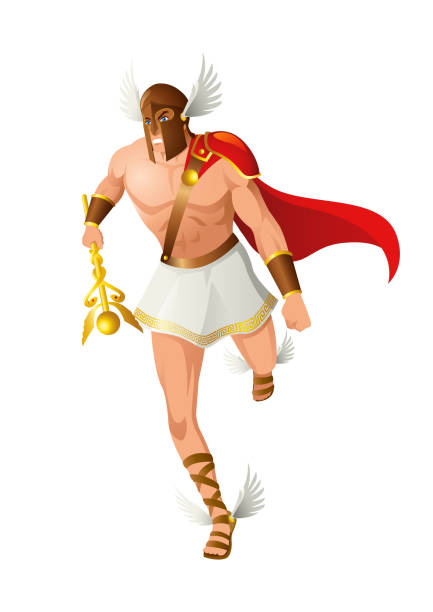 Greek Gods And Goddess Hermes Stock Illustration - Download Image Now - God,  Hermes - Greek God, Activity - iStock