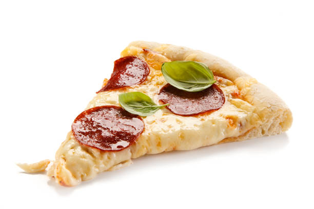 Pizza pepperoni with tomatoes, mushrooms and pepper