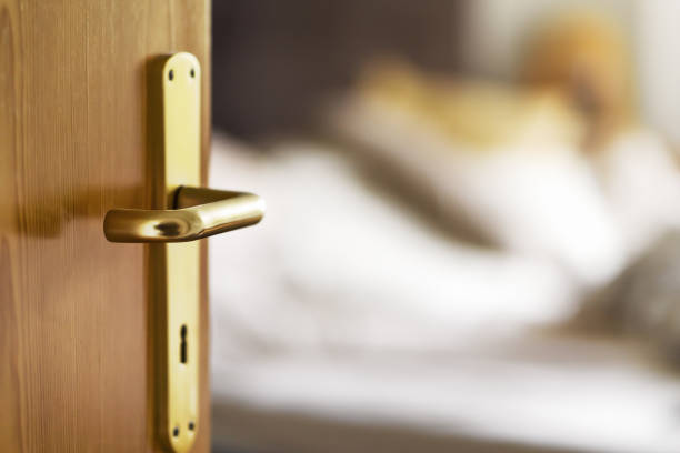 istock open gate in an apartment with a view to a room at the move 898493304