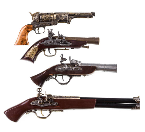 istock ancient flint weapons, pistols, rifles 898493402
