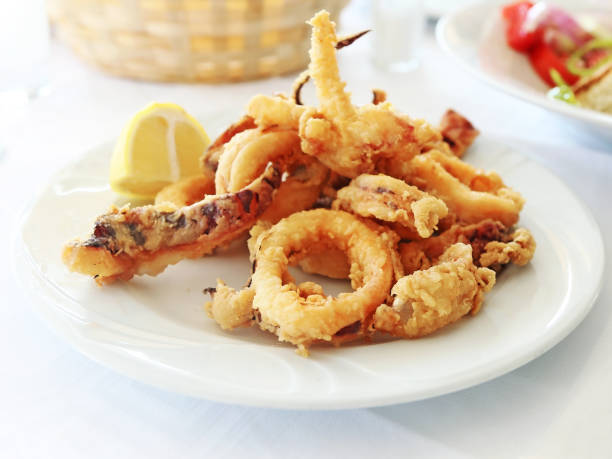 istock plate with squid at a greek tavern 898493442
